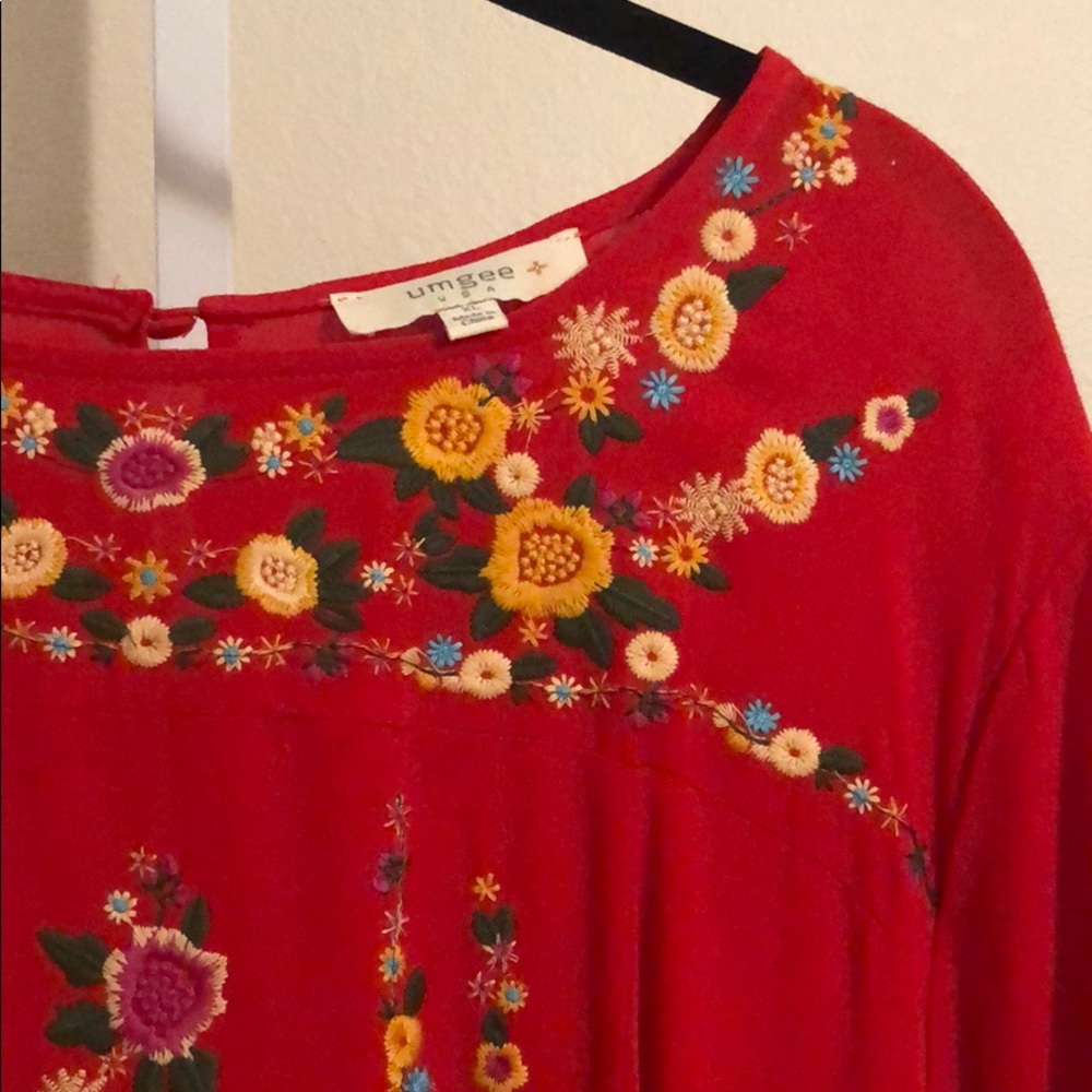 Umgee embroidered tunic dress. - Picture 1 of 2